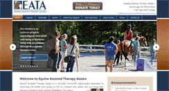 Desktop Screenshot of equineassistedtherapyalaska.org