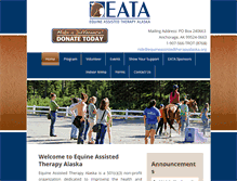 Tablet Screenshot of equineassistedtherapyalaska.org